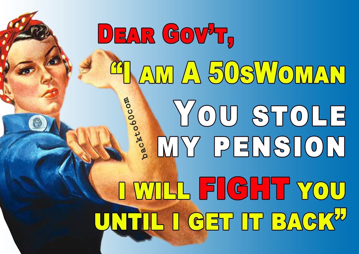 Come on Husbands & Partners. Do the same for the #50sWomen in your life. Donate Now. crowdjustice.com/case/group-cla… Show they’re worth your support. ✊🏼🙏🏻 #DebtOfHonour