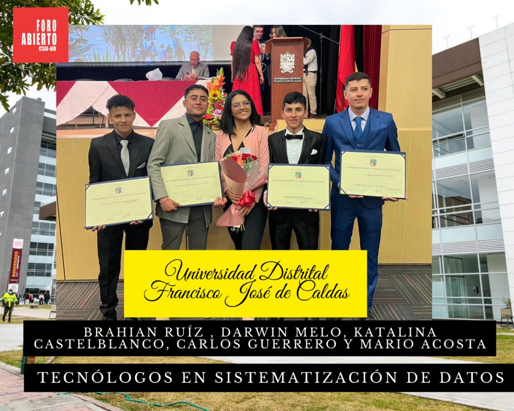 Forocsu's tweet photo. #MOMENTOSUD Jóvenes agradecen a la @udistrital por abrir puertas a nuevas metas académicas. Son un testimonio vivo de la impactante labor educativa de nuestra institución que en diciembre graduó a más de 1000 nuevos profesionales. https://t.co/56UqGN2hUm🎓 https://t.co/ecubQorUXC