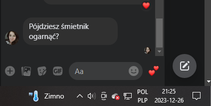 nathmurk's tweet photo. Dobrze,że takie rzeczy moja Żona pisze na Messengerze,bo zawsze mam dowód,że jeszcze nie odczytałem wiadomości.Teraz usłyszałem,że drzwi wejściowe zostały otwarte,to zaraz Jej odpiszę,że,,już idę",aby ta chwila za długo nie trwała.Życie jest piękne,tylko trzeba umieć sobie radzić https://t.co/u8FwisSKhx