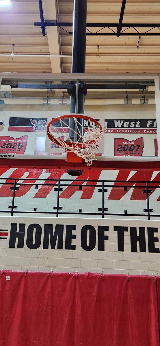 Don't leave the gym until you hang the net!