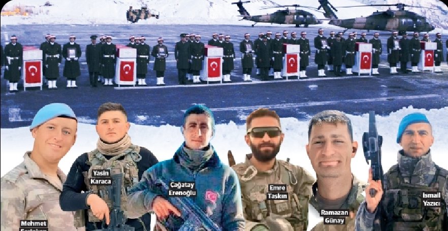 Hakurk’ta şehit düşen 6 şehidimiz Hakkari Dağ ve Komando Tugay Komutanlığı’ndaki törenin ardından memleketlerine uğurlandı.Şehitlerimiz ve anne-babaları, ülkemizin asli unsurlarıdır. Şehid babasına, 'Sen kimsin ulan' diye hitap eden mahluk ise, ülkemize sığınmış bir nankördür !