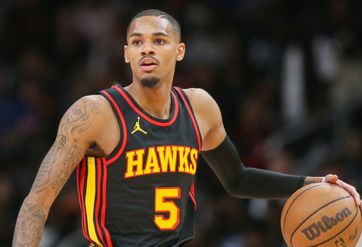 LakeShowYo's tweet image. The Lakers are reportedly interested in trading for All-Star guard Dejounte Murray 👀