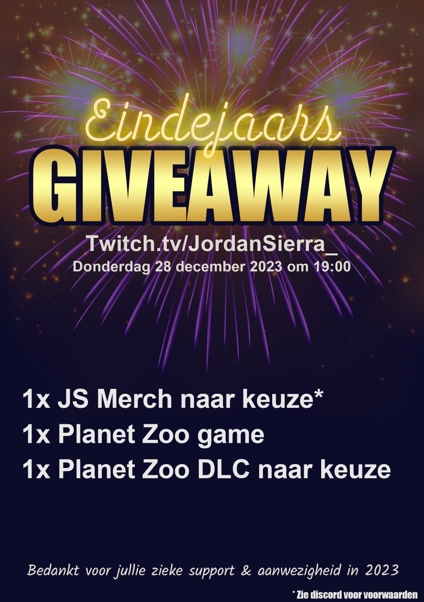 JordanSierraTTV's tweet photo. Mocht je nog geen planet zoo hebben en het wel uit willen proberen?! Be there! 🎇🦁 https://t.co/ekCUSMWO7u