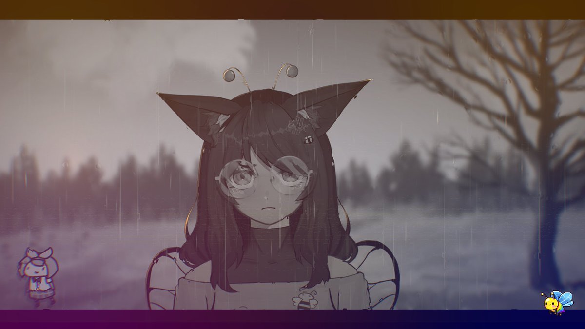 aFoxyBee's tweet photo. I am LOVING that VTube Studio update, I updated the look of my streams! First image is before, the second is after, the rest are extra thingies :3 The third one looks like an animation AAA #VtubeStudio #Vtuber https://t.co/U4tUBCPVzE
