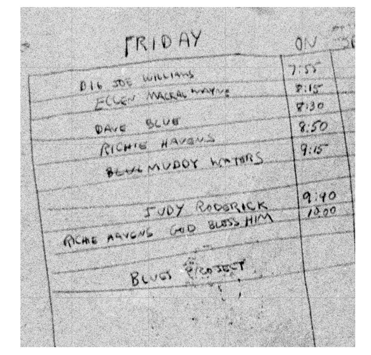 Book manuscript delivered. See you in the fall of '24. And yes, my history of the Greenwich Village music scene will mention gigs like this one, at the Cafe Au Go Go.