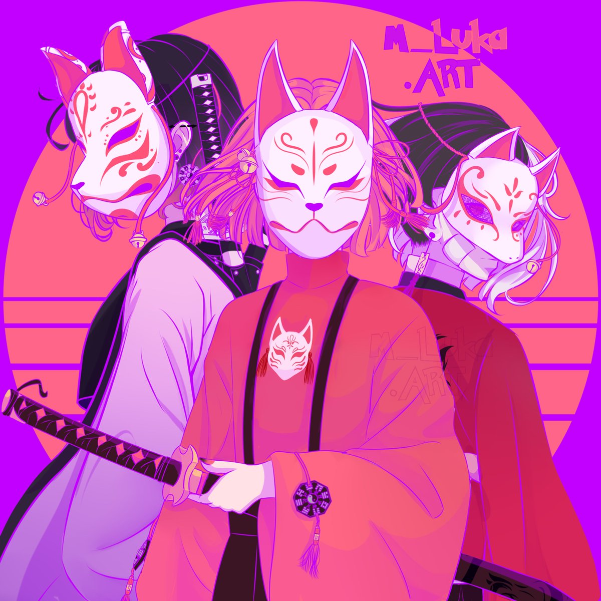 Clan Kitsune
(Hana /Yin / Luka)
#m_lukaart #kitsunemask #samuraiart #digitalart #art #anime #kitsune #kitsunegirl
#samuraigirl