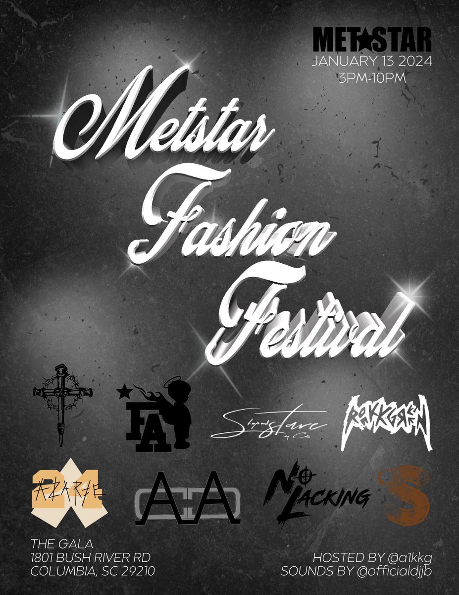 _SPLK's tweet image. PRESENTING THE FIRST ANNUAL METSTAR FASHION FESTIVAL! A MODERN METSTAR GALLERY CURATED TO HIGHLIGHT FASHION IN SOUTH CAROLINA. THIS EVENT WILL INCLUDE A ELEGANT FASHION SHOW AS WELL AS A CONVENTION FILLED WITH VENDORS FOR SHOPPING AND NETWORKING ✨