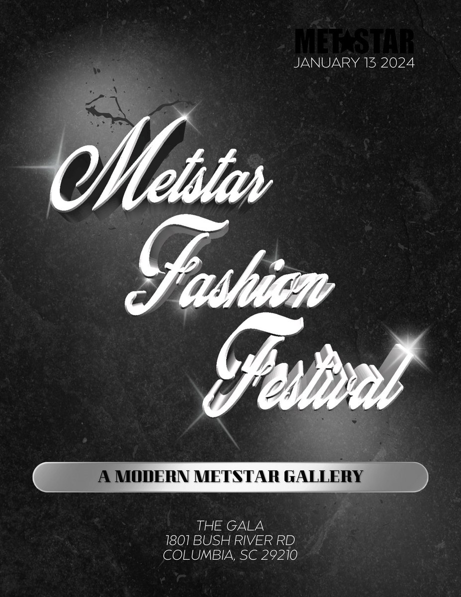 _SPLK's tweet image. PRESENTING THE FIRST ANNUAL METSTAR FASHION FESTIVAL! A MODERN METSTAR GALLERY CURATED TO HIGHLIGHT FASHION IN SOUTH CAROLINA. THIS EVENT WILL INCLUDE A ELEGANT FASHION SHOW AS WELL AS A CONVENTION FILLED WITH VENDORS FOR SHOPPING AND NETWORKING ✨