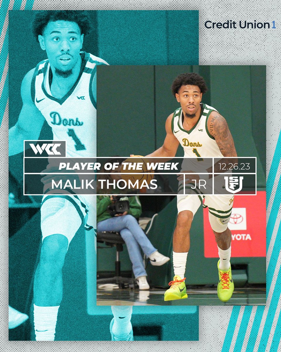 WCChoops's tweet photo. The @MyCreditUnion1 #WCChoops Men’s Basketball Weekly Awards‼️
🔥 Malik Thomas, @USFDonsMBB 
☄️ Braden Huff, @ZagMBB 
🗒️ https://t.co/6JuvybkFN9 https://t.co/Pt7q54d15w