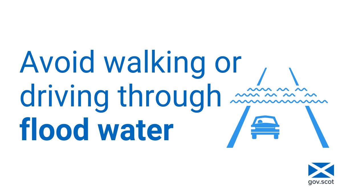 🚗 When driving in the rain, remember: 🌧️ Keep a safe distance from the vehicle in front. 🌧️ Aquaplaning: ease off the accelerator - don't brake. 🌧️ #BeAware of surface spray. 🌧️ Deep water can cause damage to your car. 🔗 More @ReadyScotland advice: bit.ly/48Z9AuB