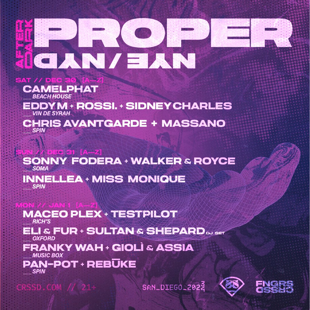 #ProperAfterDark kicks off in just 4 days 🔮 It’s LAST CALL for a handful of parties, so head to ProperNYE.com to secure your spot 🧬