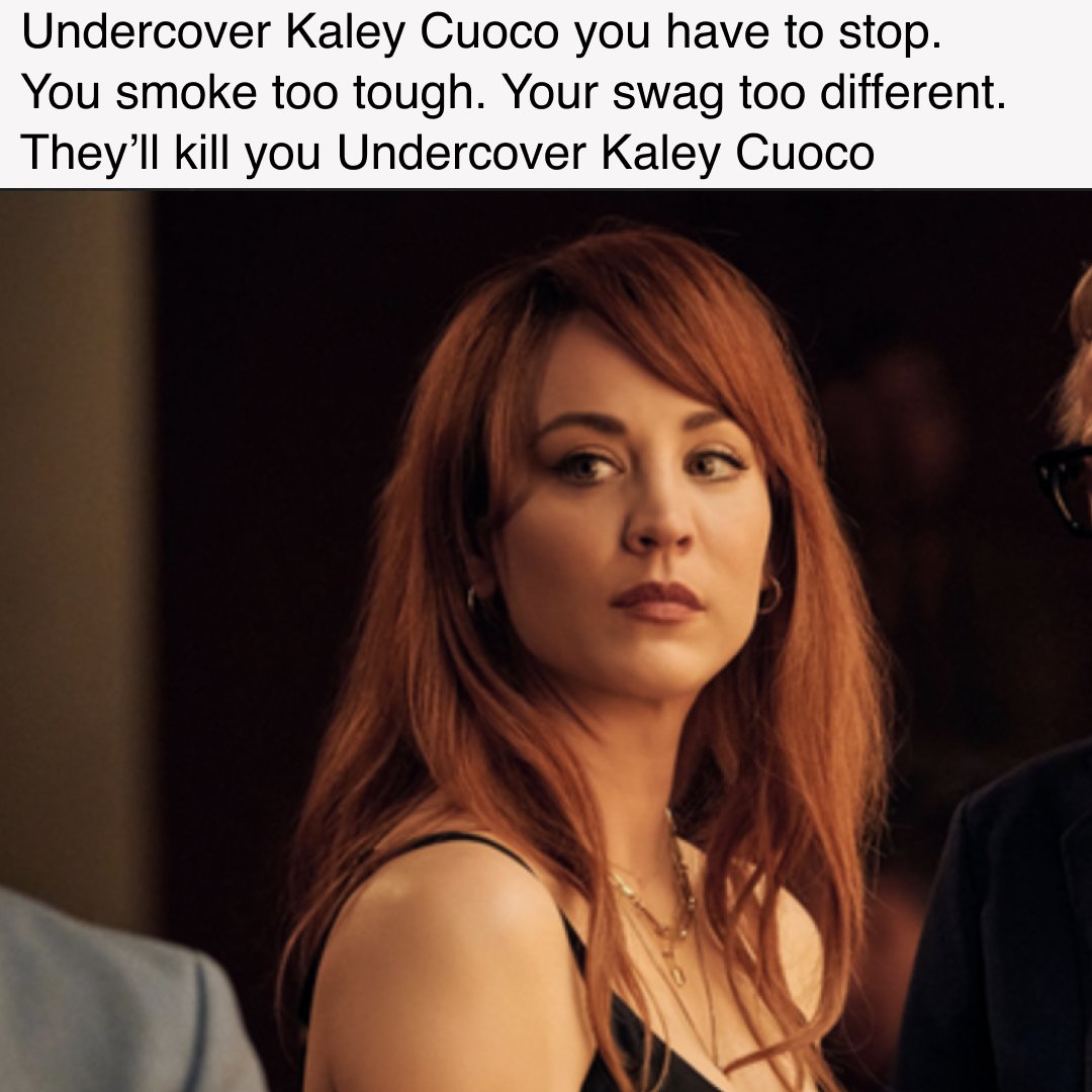 LaughTrackPV's tweet image. The name&apos;s Cuoco. Kaley Cuoco.