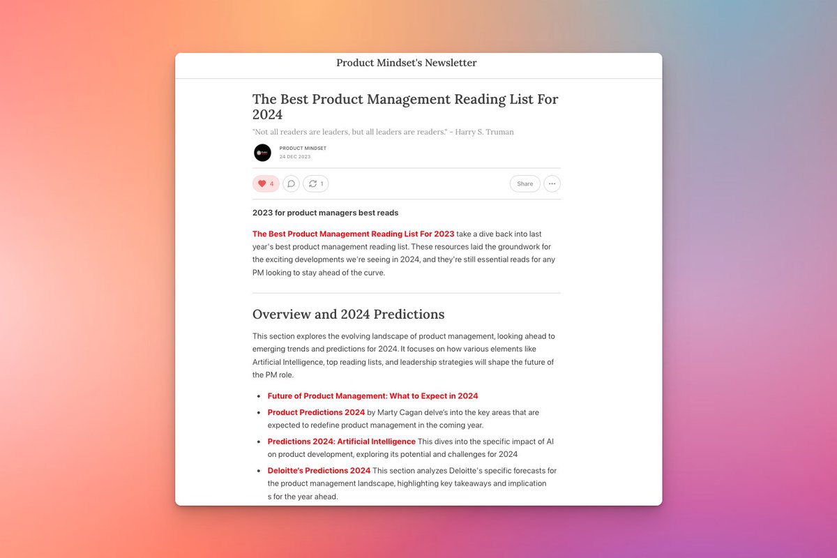 Product Mindset tweet media