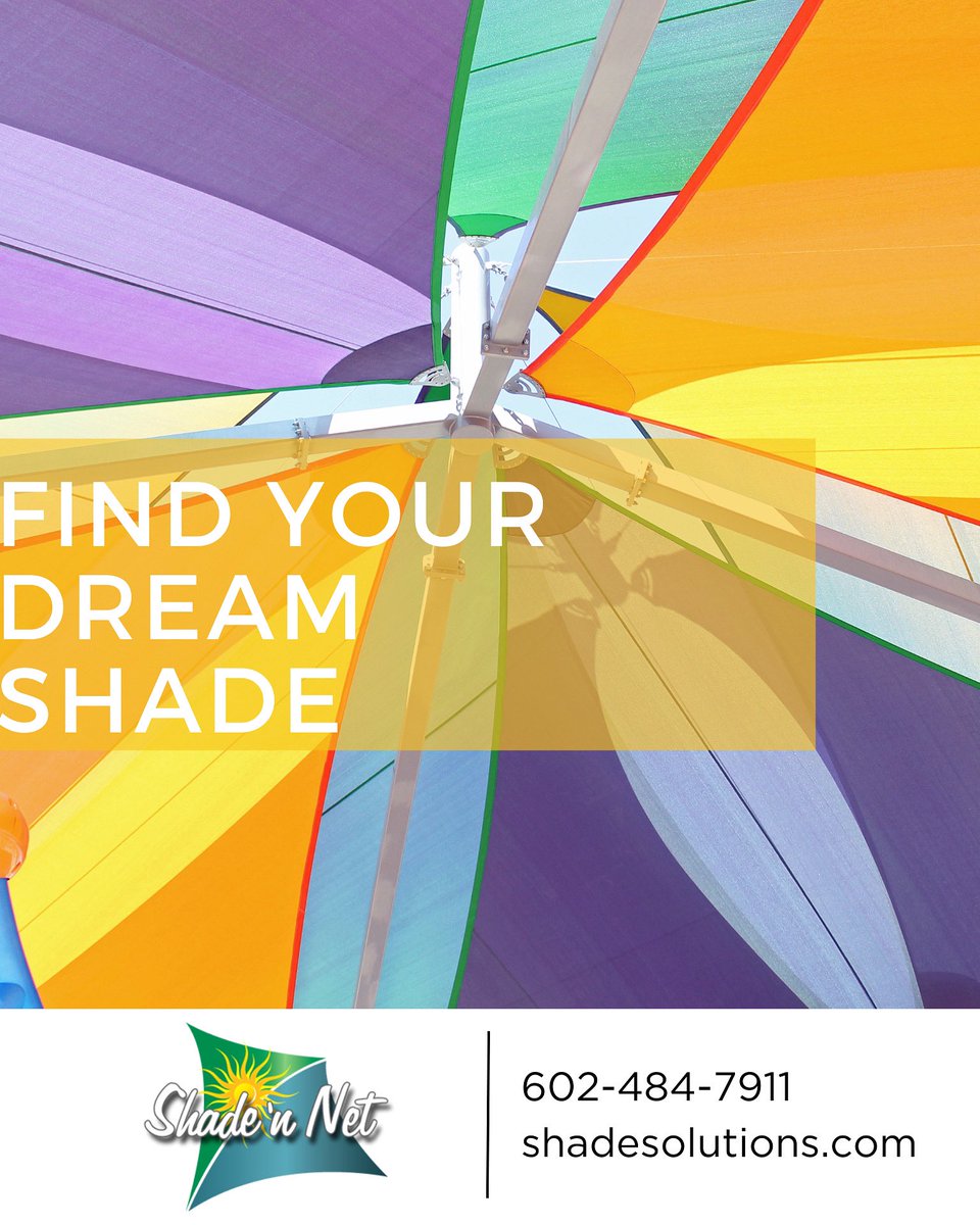 ShadeNNet's tweet photo. Find your dream shade with America’s leading shade structure manufacturer! We have you covered ☀️💪🏼 

#madeintheusa #weareinnovation #weareshadennet #customstructures #staycool https://t.co/g4YliAZTox