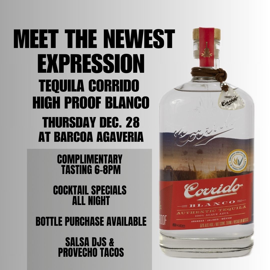 Attn. Tequila Lovers! Tequila Corrido High Proof Blanco launch party at BARCOA on Thursday. Swing thru! #phoenix #arizona #dtphx #tequila #tequilabar
