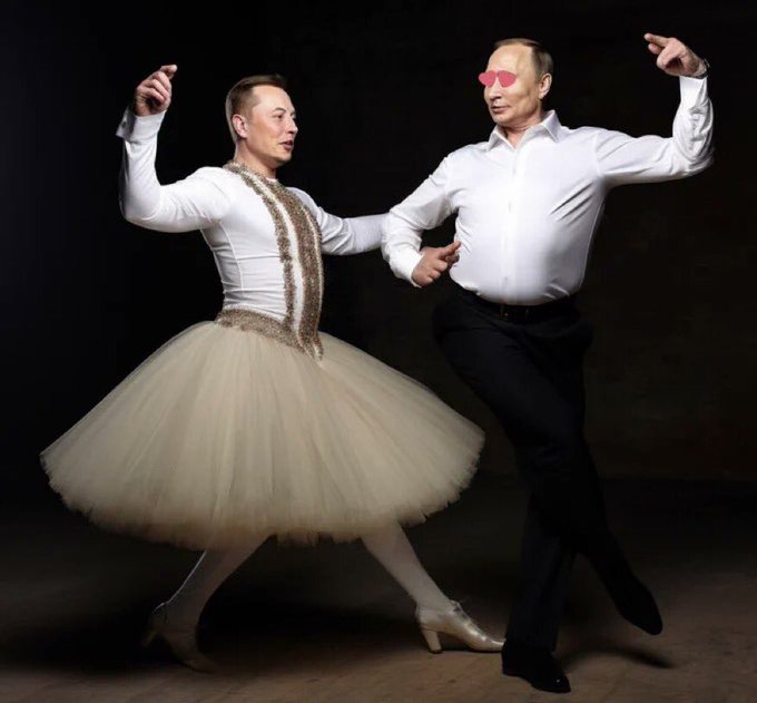 LeftyCoaster's tweet photo. #MuskPutin
Elon Musk says give Ukraine to Putin. https://t.co/l04YNFj7TN