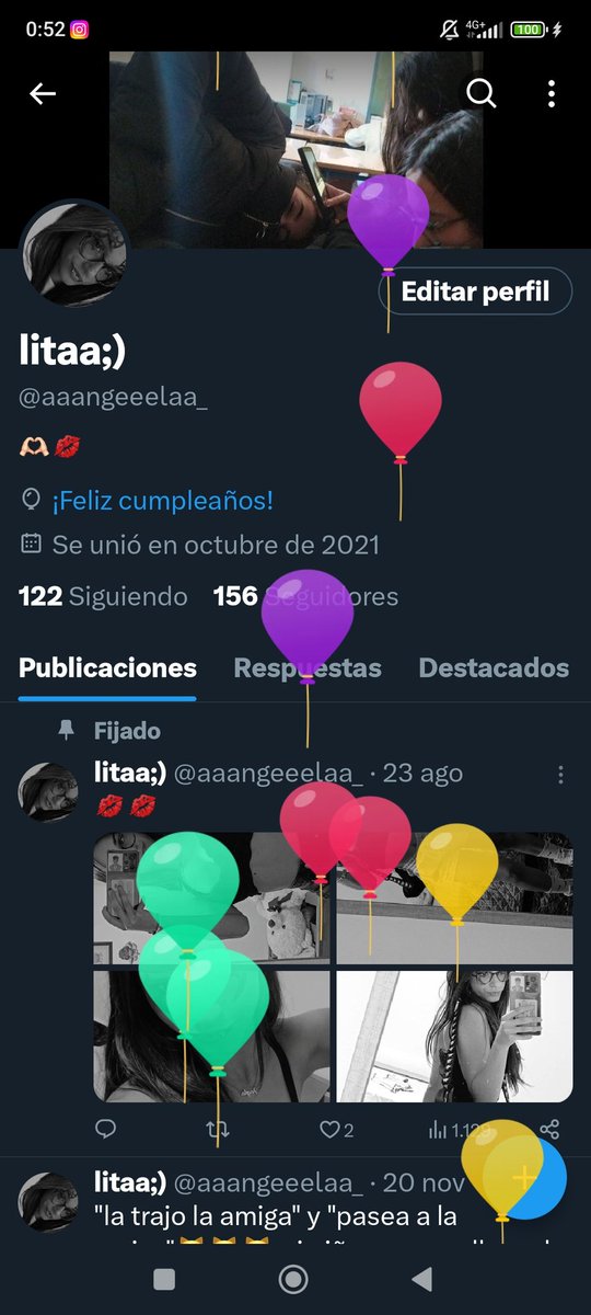 aaangeeelaa_'s tweet photo. Globitos de 18 para mí 🫶🏻🫶🏻 https://t.co/2SbEb9vFti