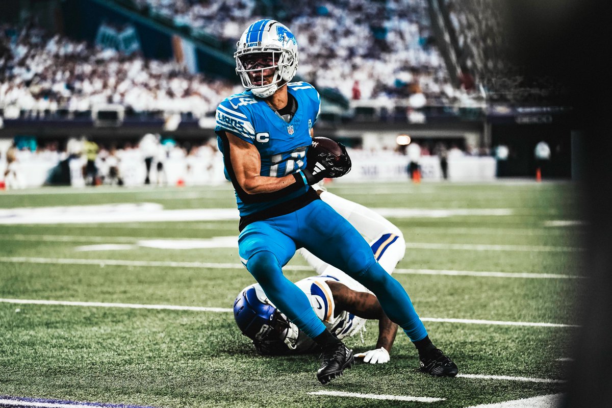 Among all #NFL players this season, @Lions WR @amonra_stbrown ranks: - T-1st in 100-yard rec. games (8) - T-3rd in receptions (106) - 4th in rec. first downs (65) - 5th in rec. yards (1,281) - 5th in rec. yards after catch (560) - T-5th in contested catches (13) #OnePride