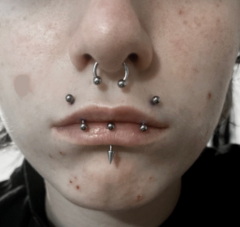 3 new piercings ‼️