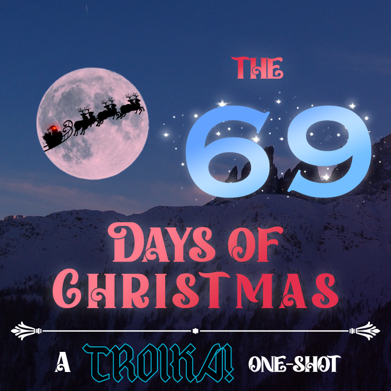 DunkingOnTheDM's tweet photo. We indulge in some festive nonsense amongst the spheres of Troika!, a Terry Pratchett-esque RPG system by @MelsonianArts where anything is possible and quite probable, for a special new one-shot on the Dunking on the DM podcast feed. https://t.co/75bMTF2RoB