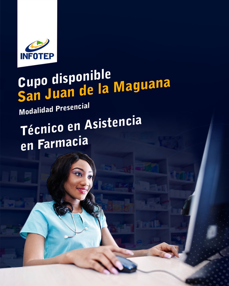 InfotepRD's tweet image. ¡CUPO DISPONIBLE!

📍San Juan de la Maguana

¡Te esperamos!

Para mayor información debe comunicarse a nuestra Oficina Satélite Sur, ubicada en la Av. Circunvalación, esq. Carretera Sánchez Km 1, provincia San Juan.

☎️ 809-733-8367, exts. 5291 y 5304.

#CapacitarEsProgresar