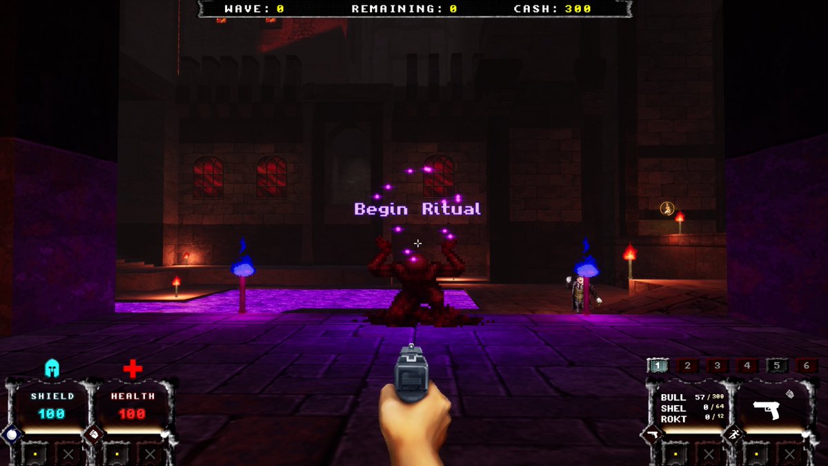 RandyBlaster's tweet photo. Hope your holidays are going well... but now it's time to begin the ritual. Randy Blaster 3D is available NOW on Steam. Get it BELOW https://t.co/a18lbDzxj8