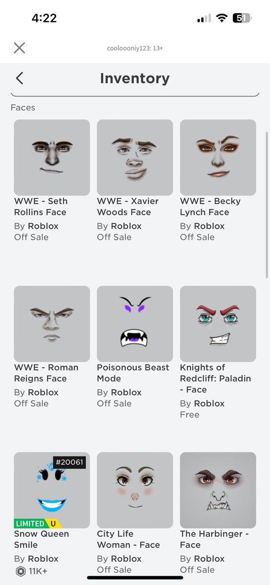 melodyofmom123's tweet photo. Also selling three other limited and a beast face which will prob go limited  for PayPal or robux 

NOT GOING FORST NOT TAKING MM OR MW https://t.co/BDTLUmUoCD