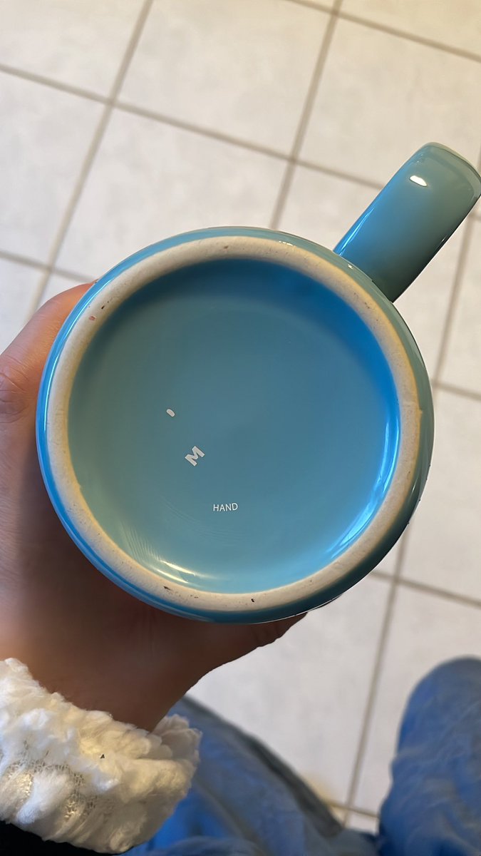 FireAndAsh_ley's tweet photo. The irony of how the only word left on the bottom of the mug is “hand” for hand-wash only https://t.co/sOBLJ4iXHu