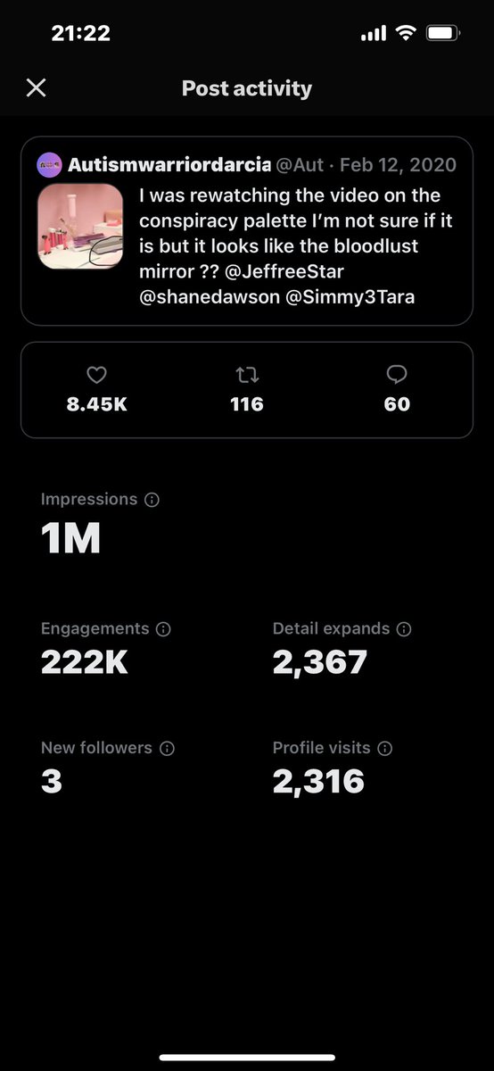 Anyone remember this post it made history for me and it had me me shocked x <a href="/shanedawson/">Shane Dawson</a> <a href="/JeffreeStar/">Jeffree Star</a> 
It had 1m impressions 🩷