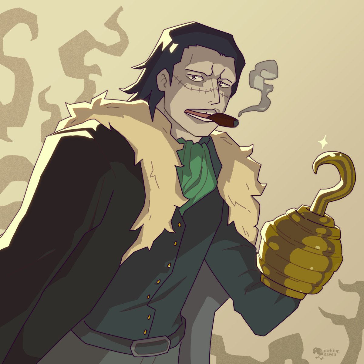 Merry Christmas people, even though I am late!🎄
Here's a Secret Santa gift for <a href="/PixiePoke/">Pixie</a> 🪝 Crocodile from One Piece :)