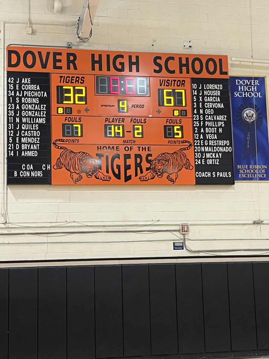 Lenape Valley with a big win against Dover in the Dover/Lenape Holiday Tournament. David Rubenstein had a career high 19 points &amp; fellow senior Anthony Kali had 18 points to lead the Patriots.