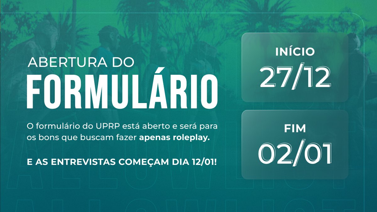 Só os bons. 
discord.gg/uprp