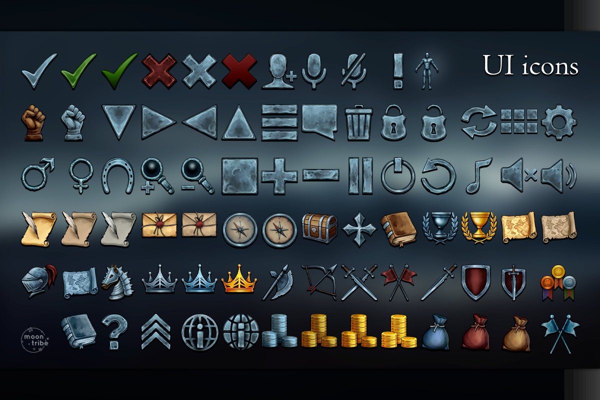 MoonTribeStudio's tweet photo. Our Dark Fantasy UI pack has finally arrived on @AssetStore, and it's packing a spooky 50% launch discount!

https://t.co/hdcpLtJc8J

#gamedev #gameart #indiedev #indiegame #gameassets #madewithunity #unity3d https://t.co/6ix0mT05c9