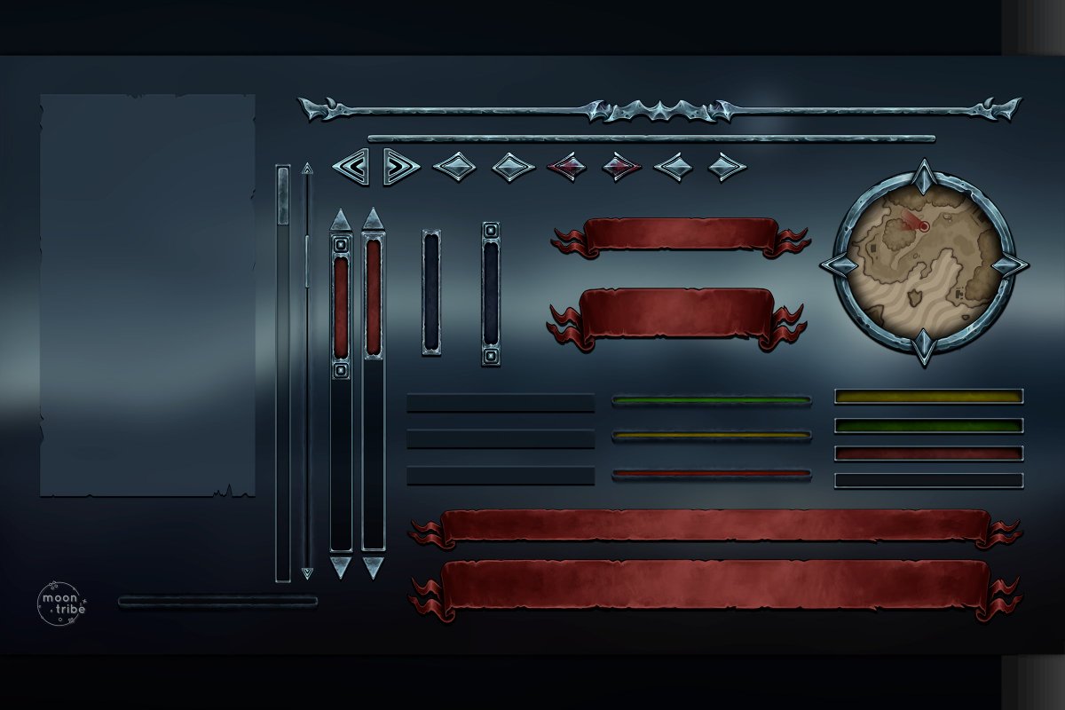 Our Dark Fantasy UI pack has finally arrived on <a href="/AssetStore/">Unity Asset Store</a>, and it's packing a spooky 50% launch discount!

u3d.as/3b2u

#gamedev #gameart #indiedev #indiegame #gameassets #madewithunity #unity3d