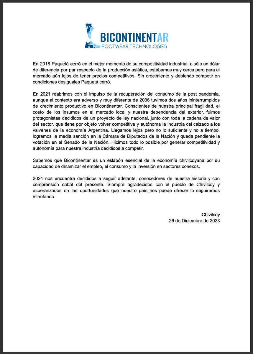 bicontinentar's tweet photo. COMUNICADO https://t.co/oXKl01NBuK