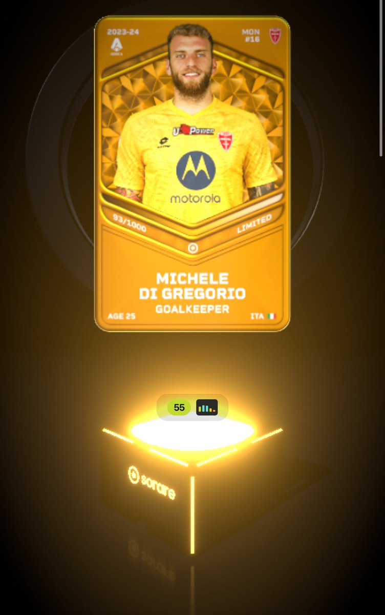 My @Sorare luck is 🔥 today. First the 0.1% chance of winning the jersey giveaway…and now just hit a limited star out of my premium box, a 0.3% chance🤯 Going to buy some lottery tickets now… #Sorare #SorareGiveaway
