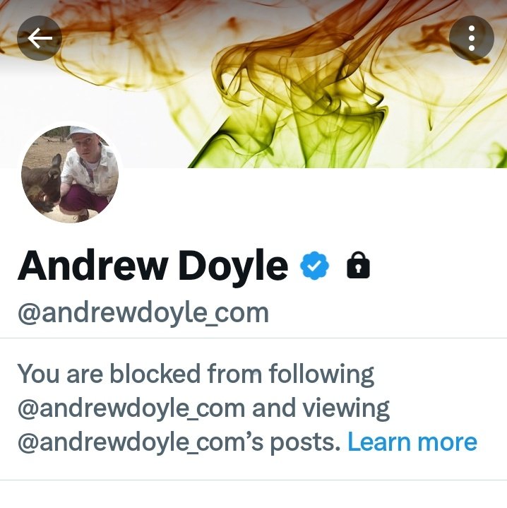 Apparently I'm one of many that have been blocked by right-wing GBNews throbber Andrew Doyle. Even though I didn't know he existed until 15 minutes ago!!