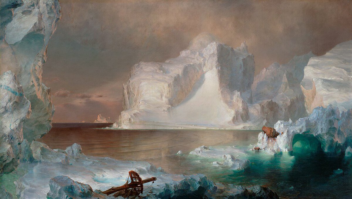 KateCPerez's tweet photo. @MEProctor3 The Icebergs, Frederic Church https://t.co/ilhWVQm6c0
