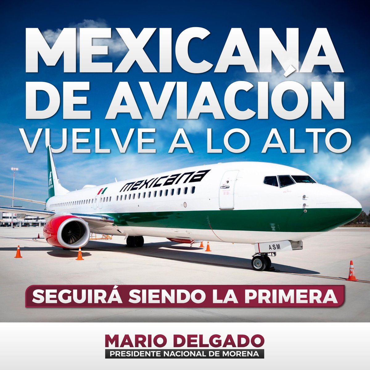 Una vez más #MexicanaDeAviación vuelve a volar alto. 

Enhorabuena por todas y todos los trabajadores a los que se ha hecho justicia. 

¡Tenemos aerolínea para rato!