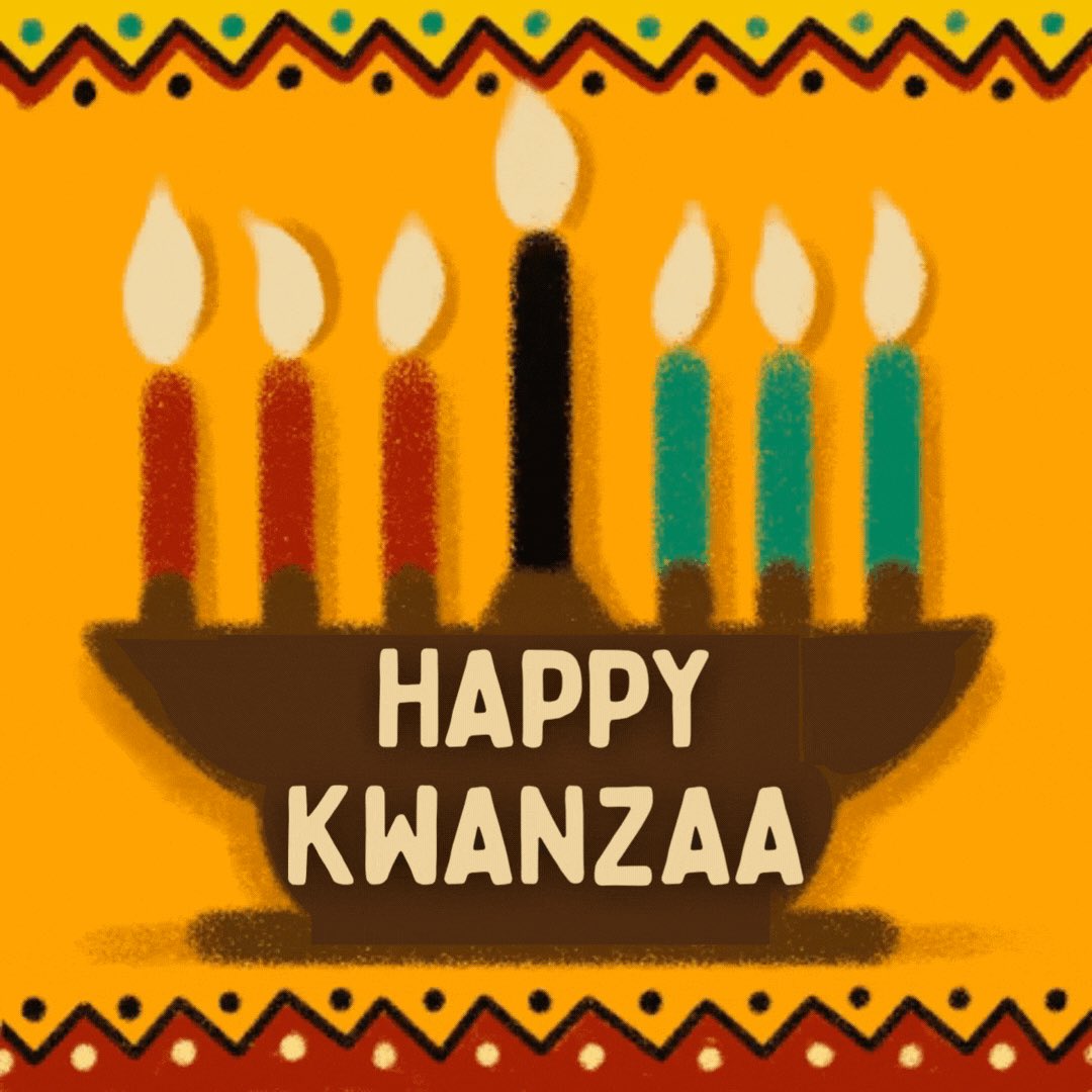 Happy Kwanzaa to everyone celebrating in our city and throughout our state! May your week be meaningful and bright.