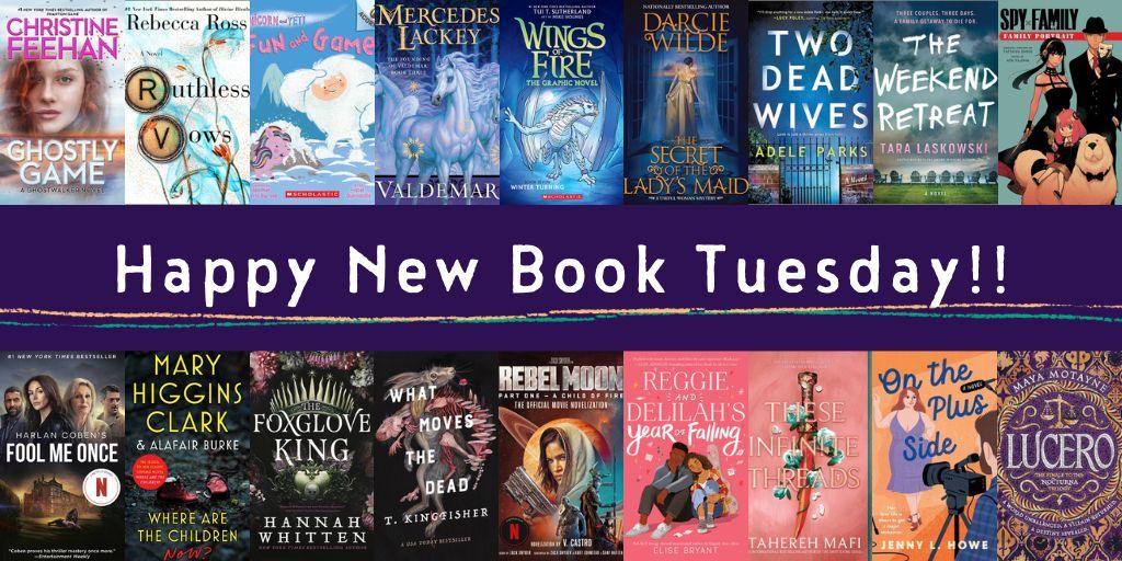 Happy New Book Tuesday to all of these amazing new arrivals! Come visit for the complete list of the other glorious new books out today! -> buff.ly/3qyZCuc Happy New Year, galaxy!