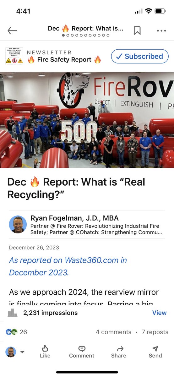 Dec 🔥 Report: What is “Real Recycling?”'linkedin.com/pulse/dec-repo… on @LinkedIn @ConDevGrp #recycle #waste @Waste360 @ISRI @SWANA @wasterecycling