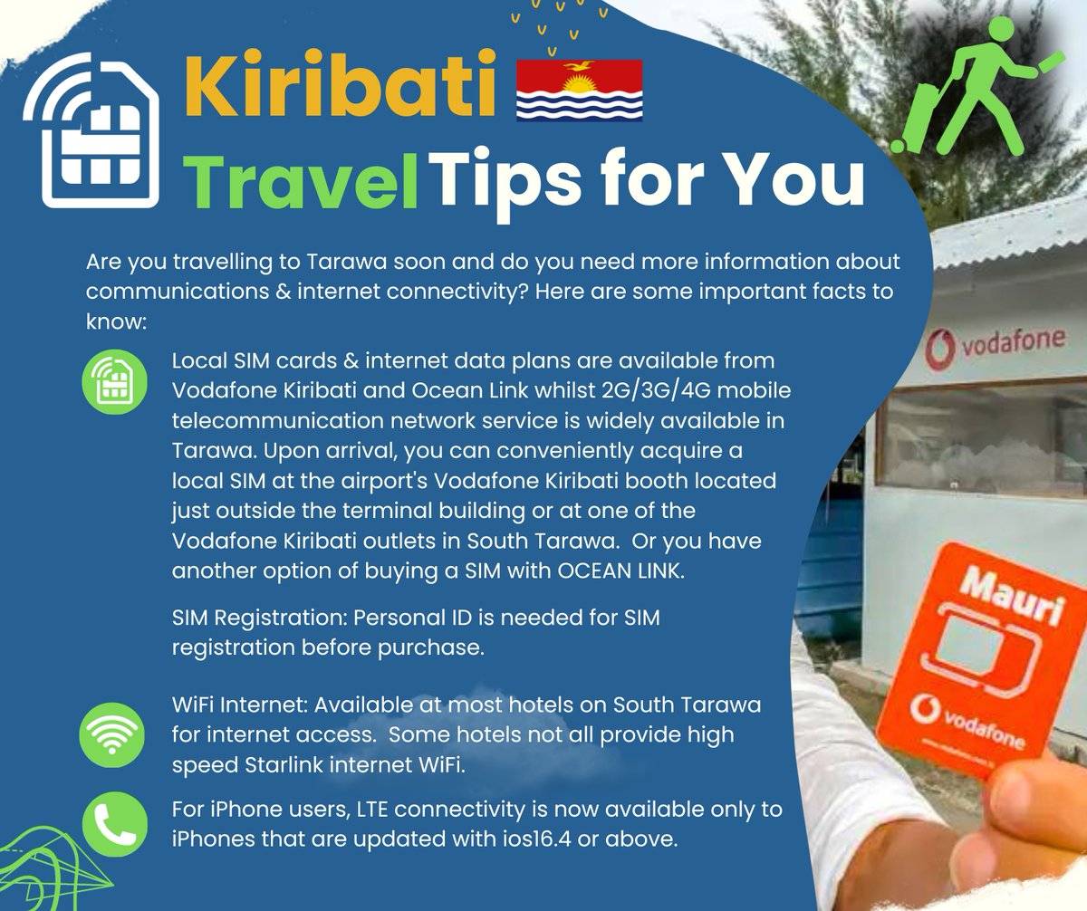 Are you travelling to Tarawa soon and do you need more information about communication and internet connectivity? Here are some important facts to know: