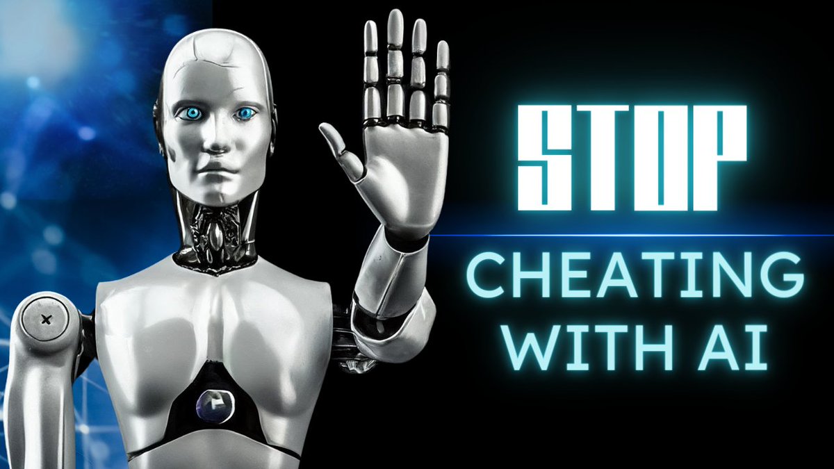 Cheating with AI has gotten out of hand. Here's how to help curb it. youtu.be/456GEfBYZnE #TEACHers