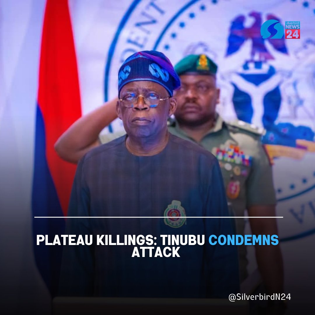 SilverbirdN24's tweet photo. President Bola Tinubu on Tuesday gave security agencies instructions to search for and capture those responsible for the Christmas Day attacks in the Plateau State local government areas of Bokkos and Barkin-Ladi, which resulted in the deaths of at least one hundred people. https://t.co/GWuRSdVfS1