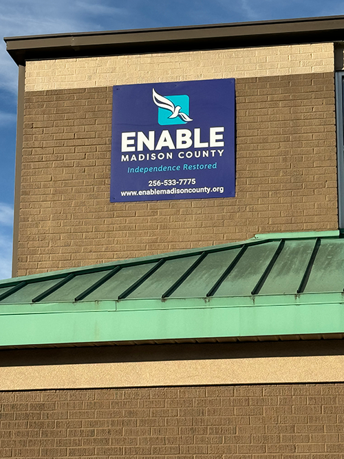 EnableMadisonCo's tweet photo. Wow, our new rebranded signage is finally up on the United Way Building! You won't be able to miss it when driving by Andrew Jackson Way or visiting the building. It looks amazing and we're so thrilled to have it in place. #huntsvilleal #enablemadisoncounty #rebrand #ageinplace https://t.co/FW1OkFbmYG
