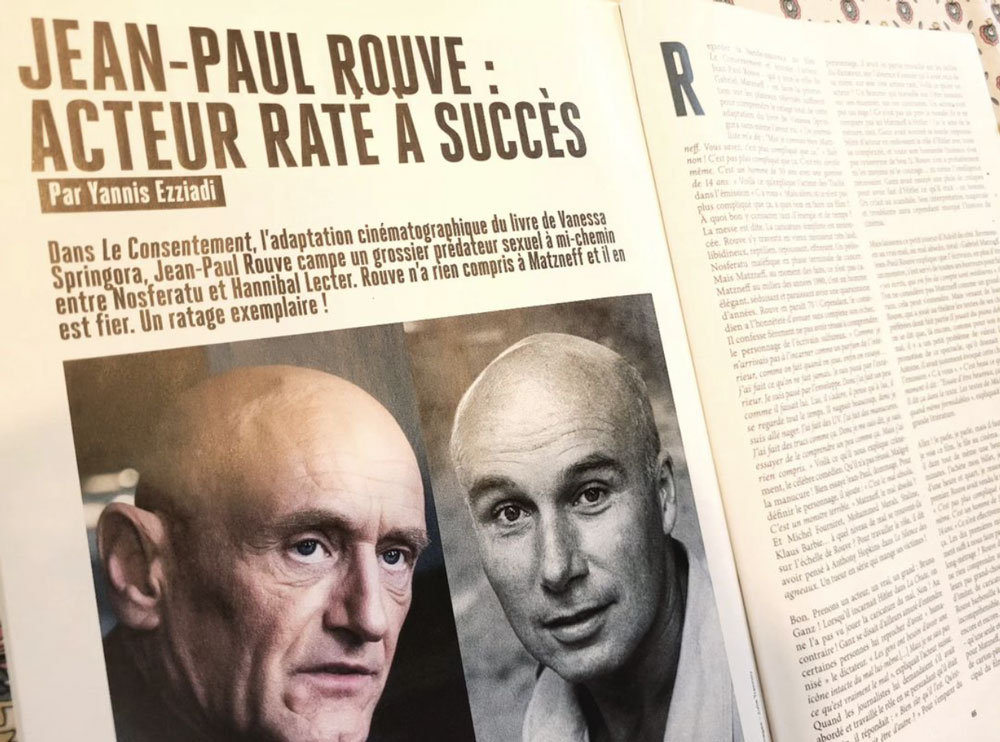 Et, ça alors, la photo d'un article à charge d'Ezziadi, pour Causeur, contre le film 'Le Consentement', adapté du livre de Vanessa Springora qui relate les exactions de Gabriel Matzneff, le pédophile préféré des arts et lettres français. (…)