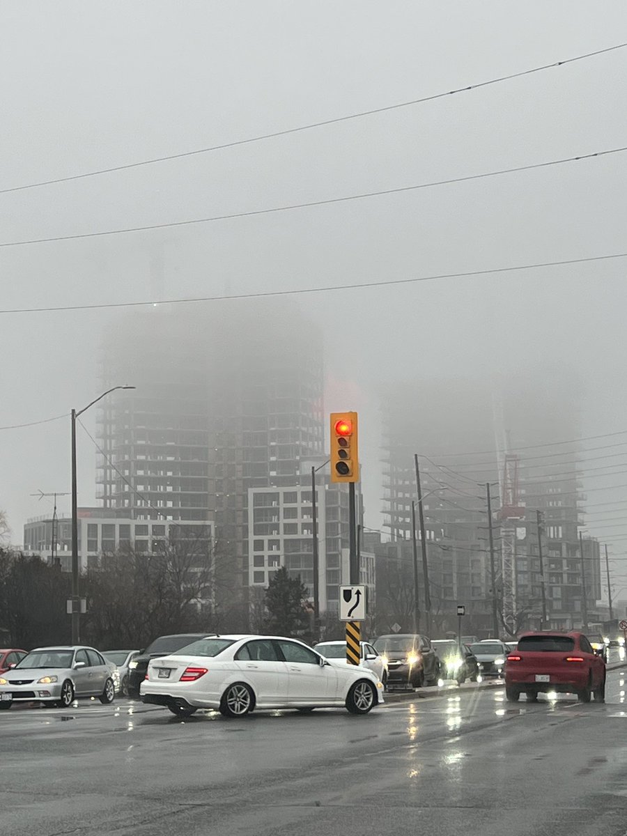 Foggy Day in city