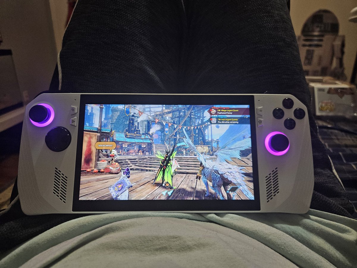 Checrypt01's tweet image. $120 worth of steam money and an Asus ROG Ally!

Now I can play MH Rise and MH World on the go!! ^w^

#ASUS #ROGAlly #HandheldPC #MonsterHunter