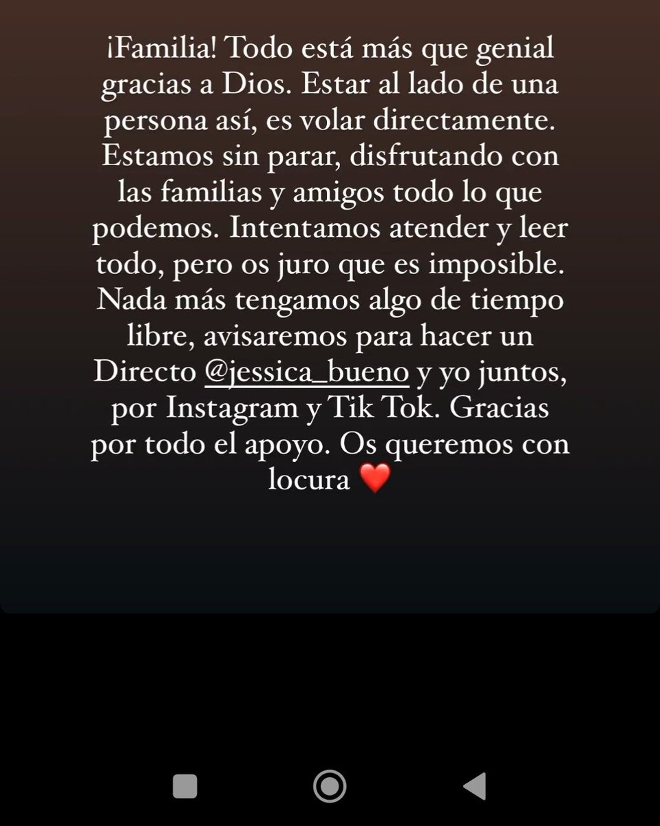 jessi_bueno7's tweet image. Luis dice que están super felices 🥰 disfrutando de todo y en cuanto tengan tiempo harán directo...que bonito que estén así 😍 y que agradecidos son 🥹🫶🏻❤️ #jessingo #jessingo26D